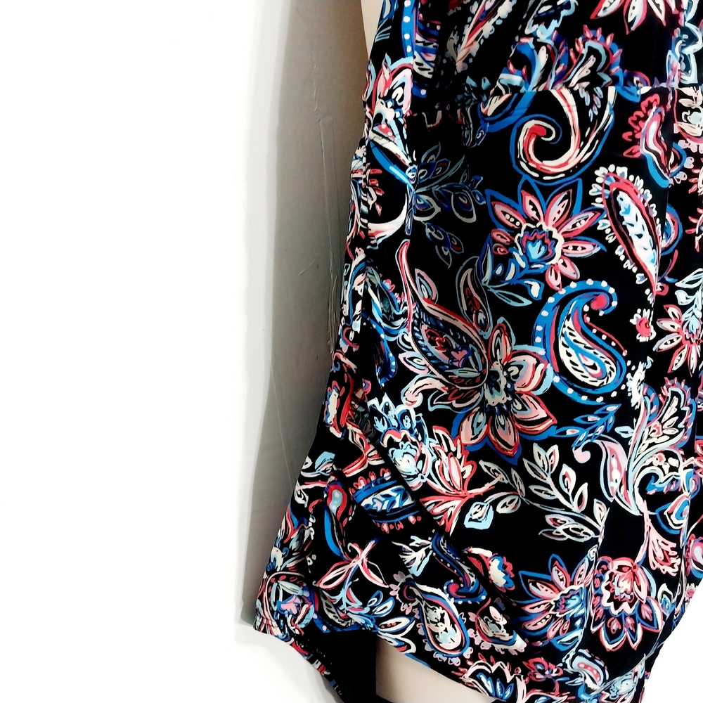 🔵BOGO FREE🔵 Time and Tru Swimsuit One Piece Paisley Halter Sz 3X - Picture 3 of 6